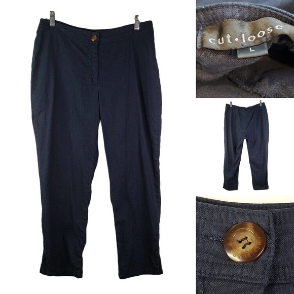 cut loose Pants & Jumpsuits Cut Loose Cotton Linen Ankle Pant Pants